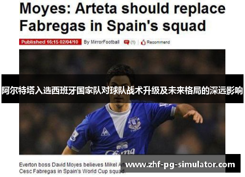阿尔特塔入选西班牙国家队对球队战术升级及未来格局的深远影响 阿尔特塔入选西班牙国家队对球队战术升级及未来格局的深远影响